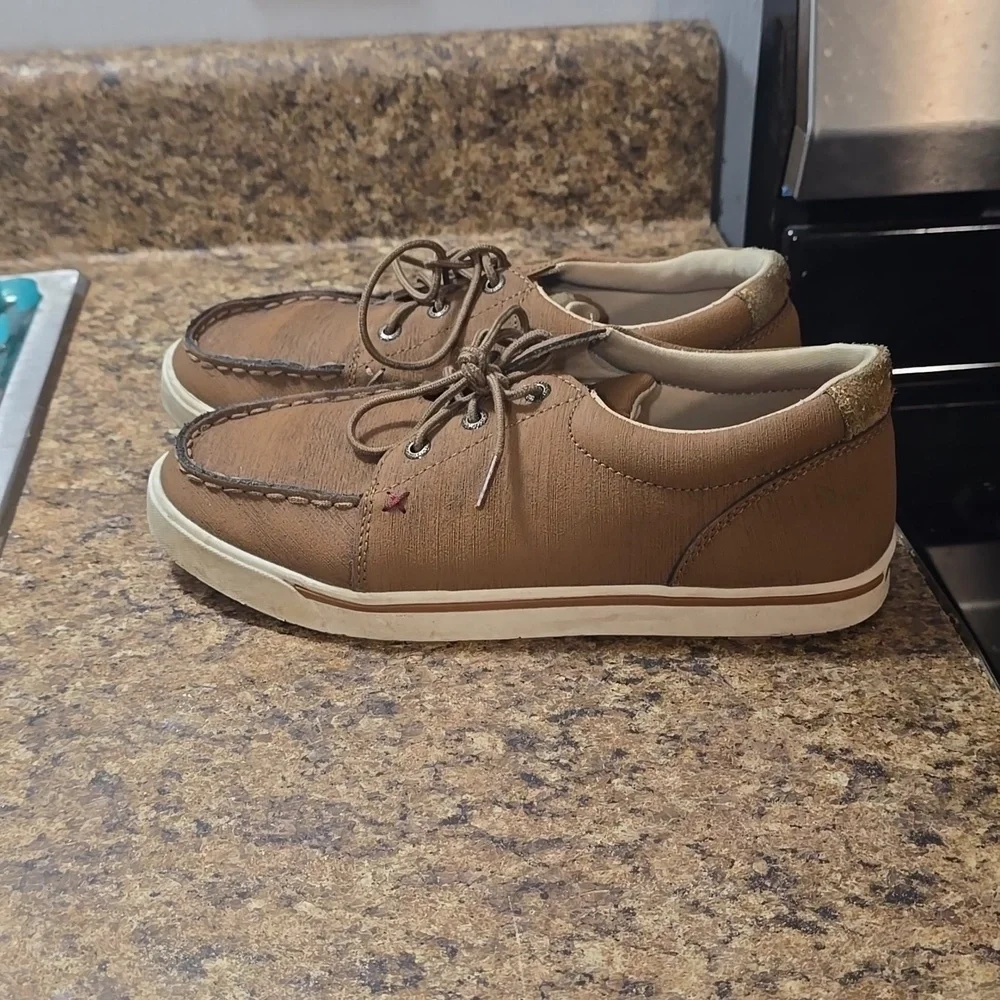 Twisted X Men's‎ Tan Boat Shoes Size 6M